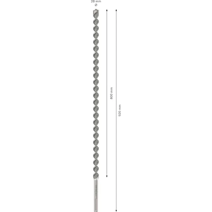 Bosch PRO SDS max-4 Hammerbohrer, Ø 28 mm, für Stahlbeton und Betonblockstein, 800 mm lang, hohe Lebensdauer – Bild 3