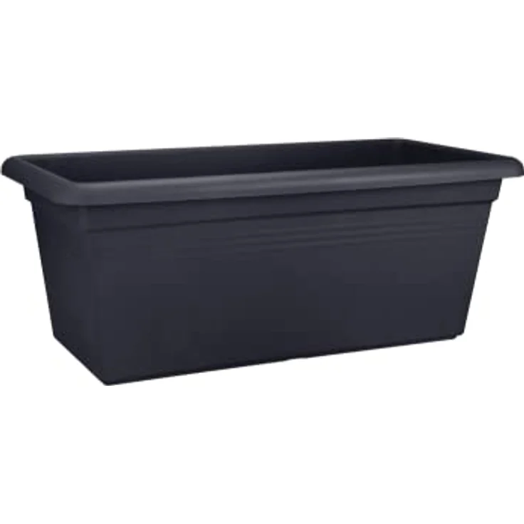 elho Green Basics Garten XXL 100 - Übertopf für Außen - Ø 96.0 x H 39.5 cm - Schwarz/Living Schwarz – Bild 2