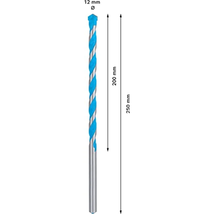 Bosch EXPERT CYL-9 MultiConstruction Bohrer, 12 mm Durchmesser, 200 mm Arbeitslänge, präzise Zentrierspitze für verschiedene Materialien – Bild 3