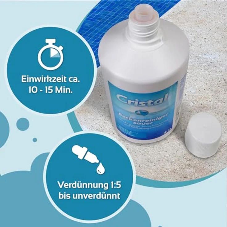 Cristal Beckenreiniger sauer 1,0 l – Bild 6