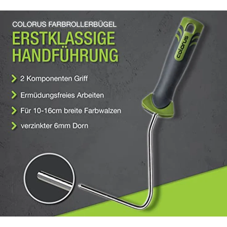 10 x Colorus Lackwalze superfein PLUS | Lackierwalze 11 cm beidseitig rund | Lackwalze-Schaumstoff für wasserbasierte, leicht lösemittelhaltige Lacke – Bild 7