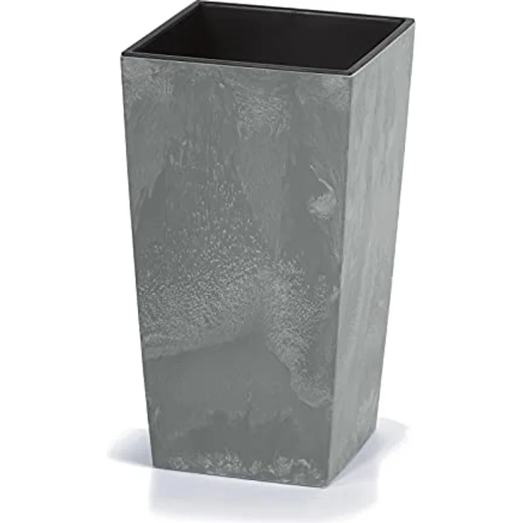 Deuba Pflanzkübel 49L, 61x32,5x31,5cm in Betonoptik, inkl. Einlegeboden, für Indoor und Outdoor – Bild 1