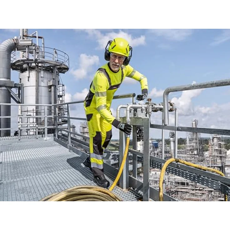 Uvex Sports uvex suXXeed Multifunktions-Arbeitsjacke, Longsleeve, hochsichtbar, schwer entflammbar, gelb, L – Bild 5