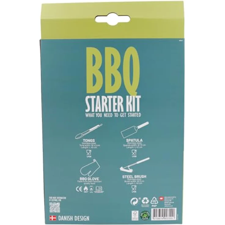 Cozze® Grillbesteck Set – 4-teiliges BBQ Set aus rostfreiem Edelstahl mit Grillzange, Wender, Grillbürste & Grillhandschuh, ideal für Gasgrill, Geschenk für Männer & BBQ-Fans – Bild 2