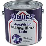Südwest AquaVision PU-Weißlack Satin 2,5 Liter