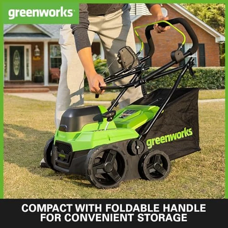 Greenworks GD40SC38II, Elektro-Vertikutierer mit 36 cm Arbeitsbreite, bürstenlosem Motor ohne Akku und Ladegerät – Bild 5