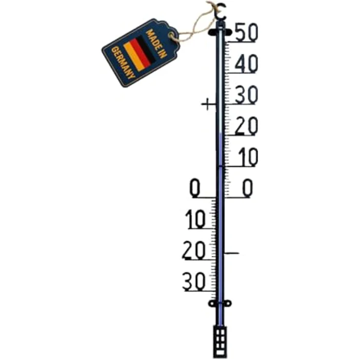 TFA 12,6005 – Thermometer außen, Kunststoff, Größe XXL, Farbe Schwarz – Bild 2