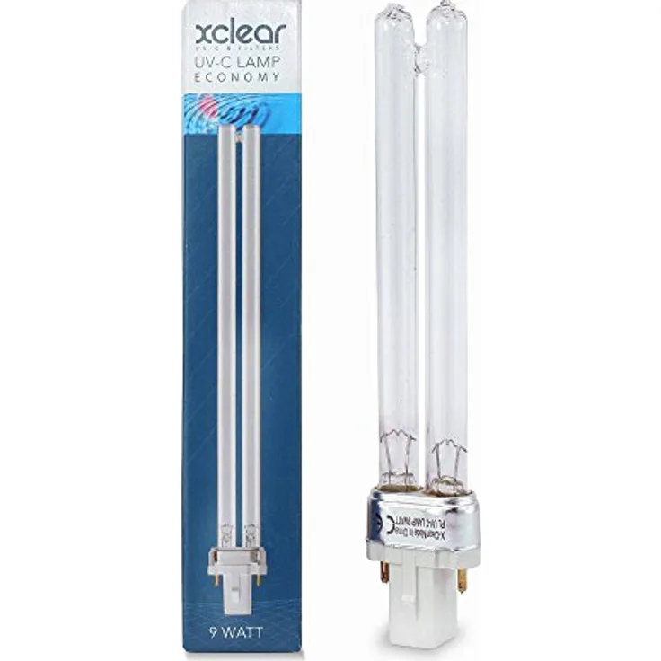 9 Watt Ersatzlampe für OSAGA UVC Klärer G23 Sockel
