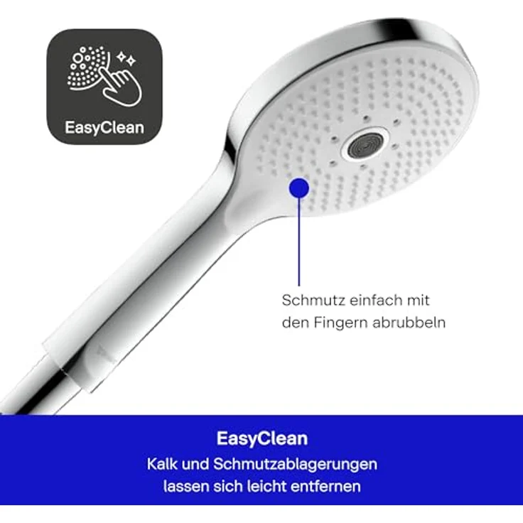 Duravit Duschbrause Brauseset chrom mit 3 Strahlarten und 14 l/min Durchflussrate – Bild 2