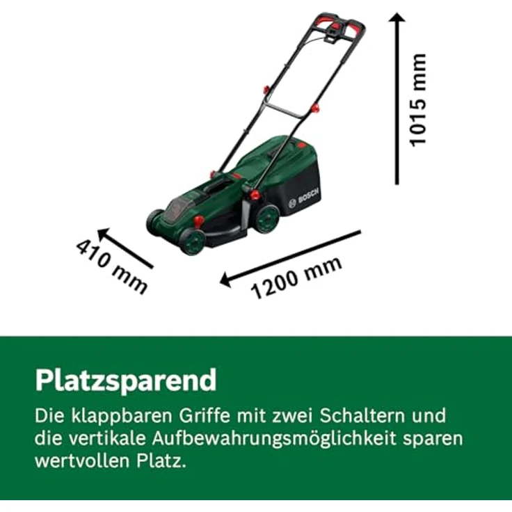 Bosch Akku-Rasenmäher Rotak18V-34 Solo, 34 cm Schnittbreite, bürstenloser Motor, 3-in-1-Funktionalität, ohne Akku und Ladegerät – Bild 7