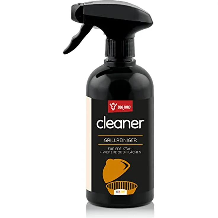 BBQ-Toro Grillreiniger Cleaner 500 ml für Edelstahl, Gusseisen und weitere Oberflächen, ideal für Gasgrill, Backofen, Smoker, Grillroste und Grillplatten