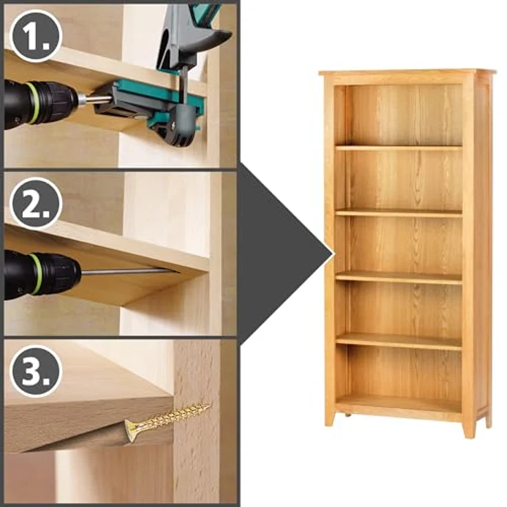 wolfcraft Undercover Jig-Set TX, Komplettset für präzise Taschenbohrungen und versteckte Holzverbindungen – Bild 6