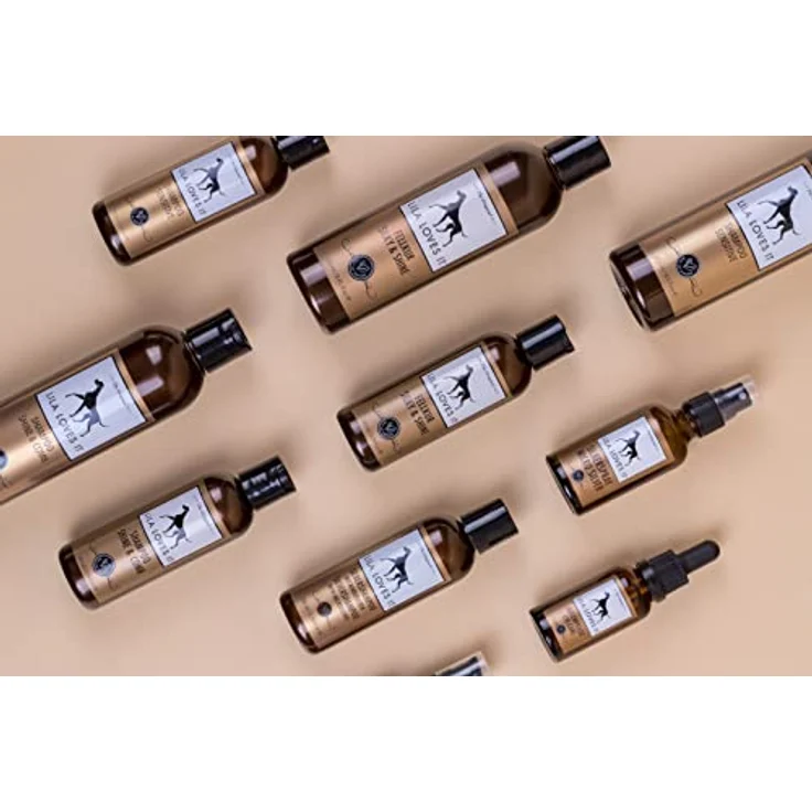 Shampoo für Hunde - natürliche Fellpflege, mit Argan- und Lavendelöl, vegan, ohne Parabene, ohne Parfum & ohne Silikon, SHAMPOO SHINE & COMB von LILA LOVES IT, 250 ml – Bild 5