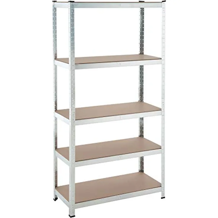 Steckregal Werkstattregal Kellerregal Schwerlastregal Metallregal Lagerregal Verzinkt - 180x90x40cm | 350kg
