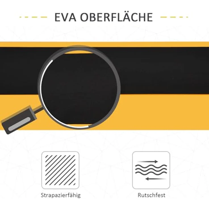 Durhand Sägebock 2er-Set Klappbar, rutschfestes Unterstellbock aus Metall in Gelb, 250 kg Tragkraft, 99,5 x 50 x 76 cm – Bild 4