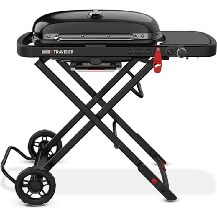 Weber-Stephen, Gasgrill, Weber Traveler Stealth Edition schwarz – Bild 3