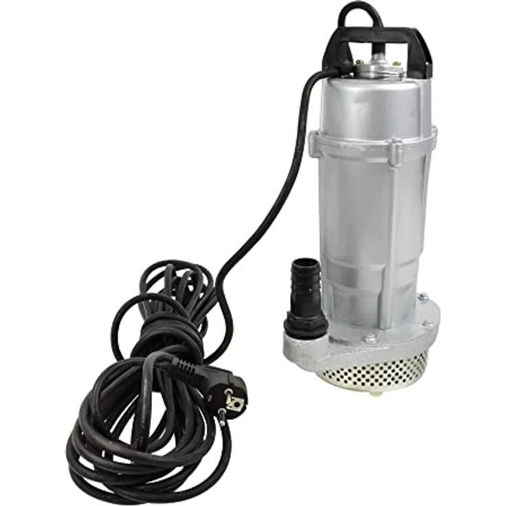 Geko G81403 Tauchmotorpumpe ohne Schwimmer, 370W Schmutzwasserpumpe, silber – Bild 2