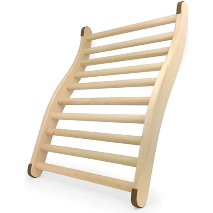 Rückenlehne ergonomische S-Form Sauna & Infrarotkabine Saunazubehör Holz – Bild 2