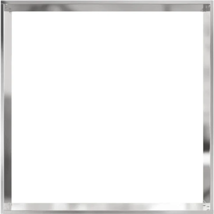 vidaXL Beetumrandung Raseneinfassung aus Edelstahl, quadratisch 60 x 60 x 13 cm in Silber, wetterfest und pflegeleicht – Bild 6