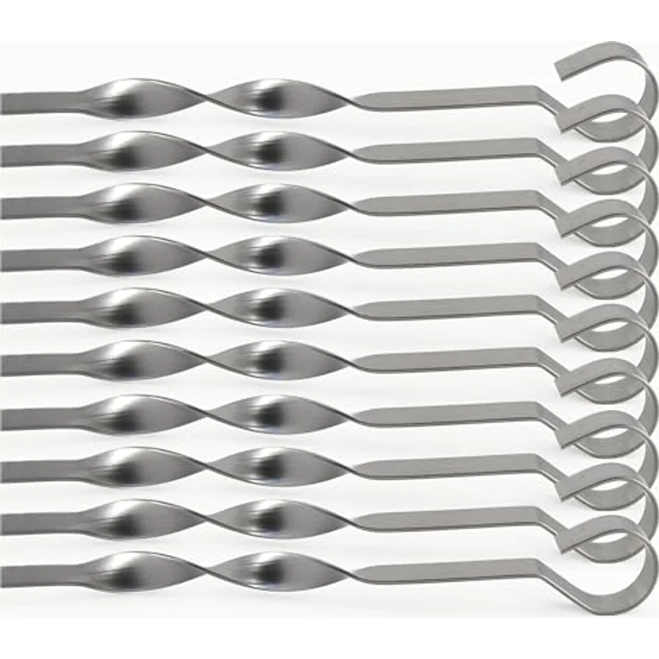 Kaufbei Grillspieße 10 Stück aus Edelstahl (50cm), Spülmaschinenfest – Bild 5