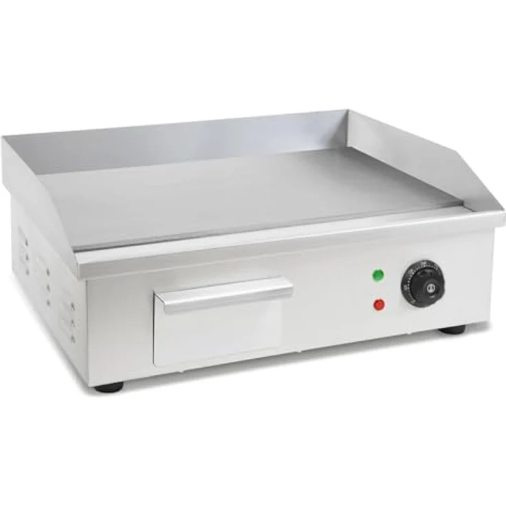 VERTES FA6-G8-01 Elektro Grillplatte 3000 W, Edelstahl, 55 x 35 cm, Temperaturbereich 50 bis 300 °C – Bild 4