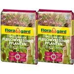 Floragard Spezialerde für fleischfressende Pflanzen 2x3L - Carnivorenerde - Spezialerde zum Topfen und Umtopfen - für Sonnentau, Venusfliegenfallen und andere anspruchsvolle fleischfressende Pflanzen