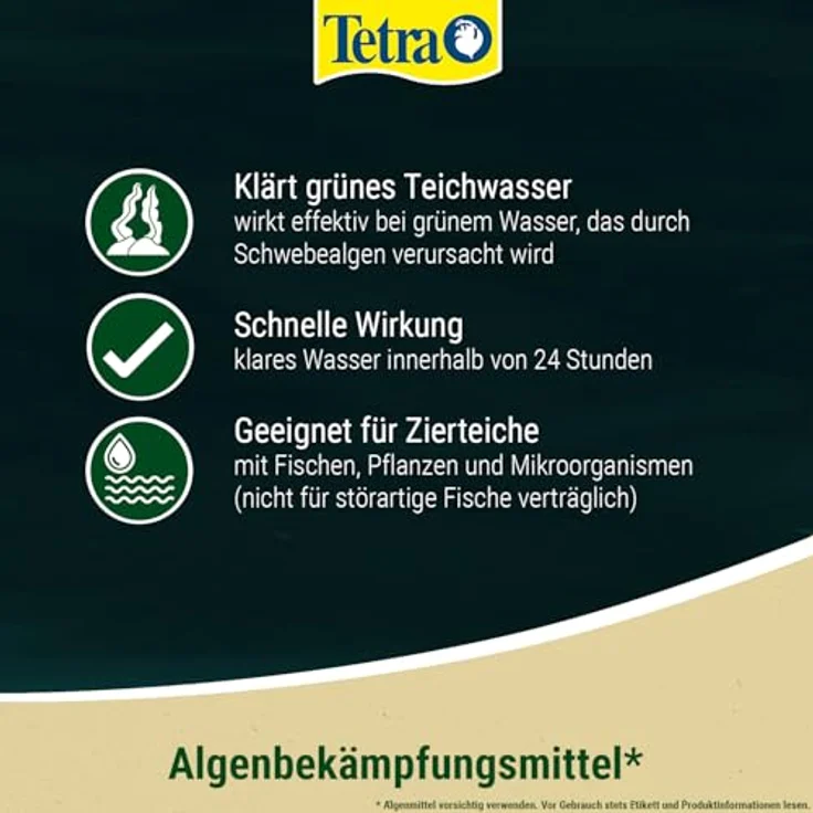 Tetra Pond AlgoRem (24-Stunden-Soforthilfe gegen grünes Wasser im Gartenteich), 3 L Eimer – Bild 4