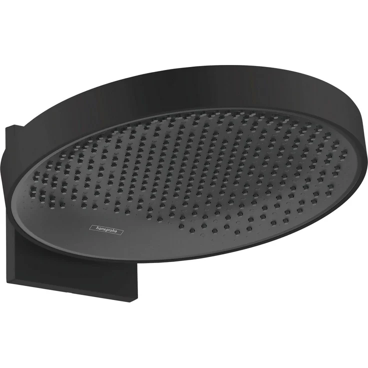 hansgrohe Regenduschkopf Rainfinity, 360 1 Strahlart mit Wandanschluss, luxuriöse Design-Kopfbrause, PowderRain Strahlart, XXL-Performance, flüsterleise, leicht zu reinigen, Aluminium Strahlscheibe, universelle Installation – Bild 1