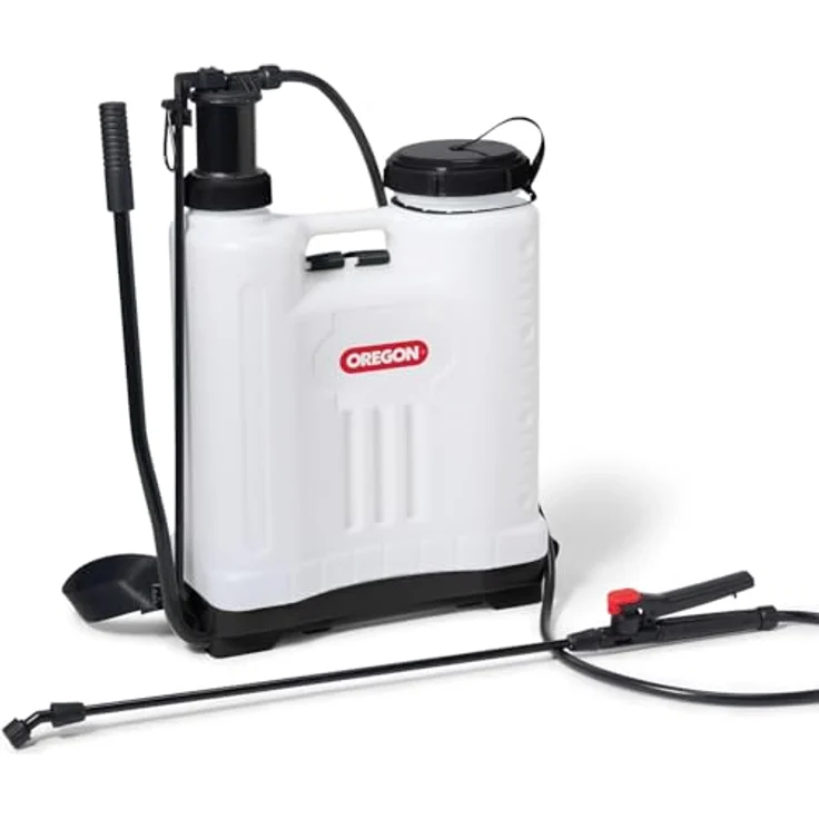Oregon Rückenspritze 16L, Mehrzweck-Drucksprüher mit ergonomischem Design, Sprühlanze und 4 Düsen – Bild 1