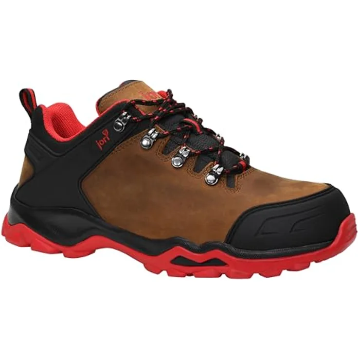 Jori jo_POWERFUL brown Low S3S Sicherheitsschuh, hydrophobiertes Nubukleder, atmungsaktives Textilfutter, GUMMI/EVA Sohle, EN ISO 20345 S3 HRO/SRC