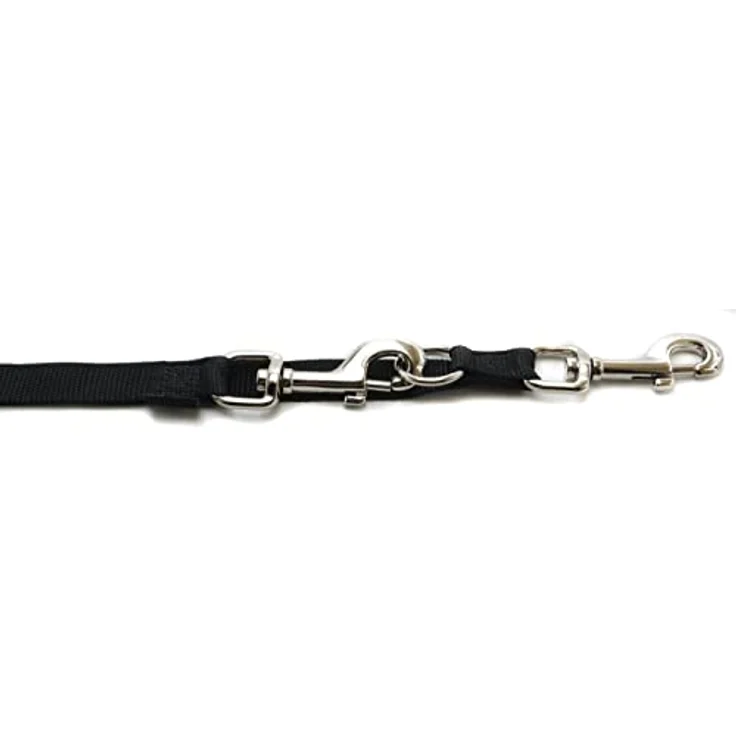 Nobby Führleine Classic schwarz für Hunde L: 200 cm B: 15 mm, drei-fach verstellbar – Bild 2