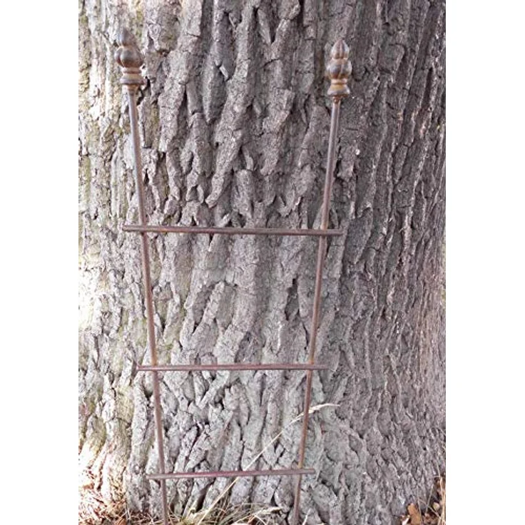 Deko-Impression Schlichtes Rankgitter Rankhilfe Rosengitter Eisen Rostfarben 75 x 20 – Bild 1