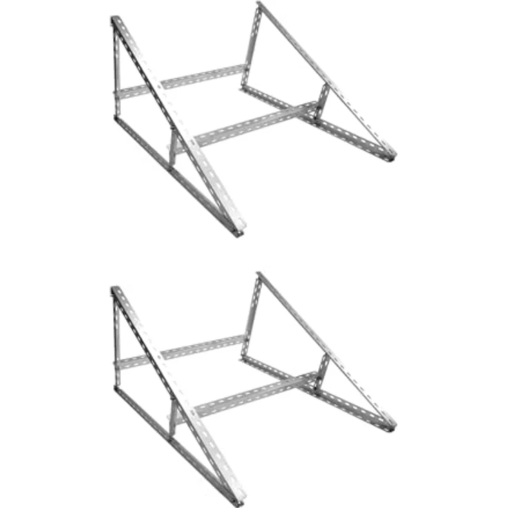 GLIESE Solarmodul Halterung 114cm, Aufständerung 15°-30°, für 100W-600W Flachdach Wandmontage Photovoltaik Balkon Wohnmobil – Bild 1