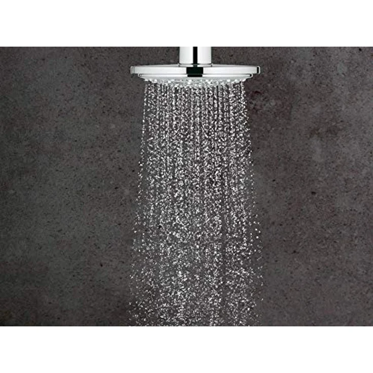 GROHE Tempesta Cosmopolitan 160 - Duschsystem mit Thermostatbatterie (wassersparend, 2 Strahlarten, inkl. Duschablage, Antikalk System), chrom, 27922000 – Bild 2