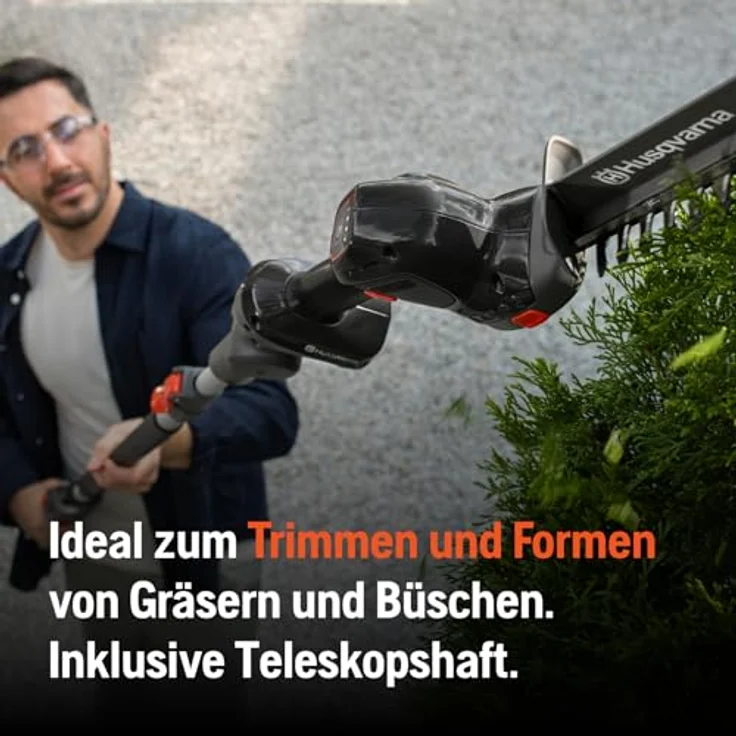Husqvarna Aspire Akku Gras- und Strauchschere S20-P4A mit Verlängerung, 18V (inkl. Verlängerung - ohne Akku & Ladegerät) - Gartenschere mit Teleskopschaft und multifunktionaler Präzision – Bild 3