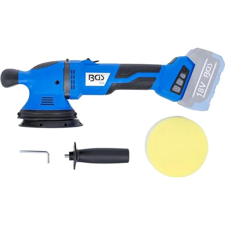 BGS TECHNIC Akku-Exzenter-Poliermaschine bürstenlos 18 V, 6-stufiger Geschwindigkeitsregler für optimale Polierergebnisse, ohne Akku – Bild 6
