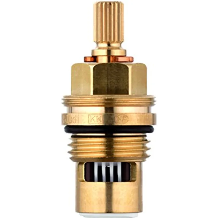 Kludi 7505500-00 Keramik-Oberteil G 1/2 mit keramischen Scheiben links, Duschinstallation, 90° linksschließend