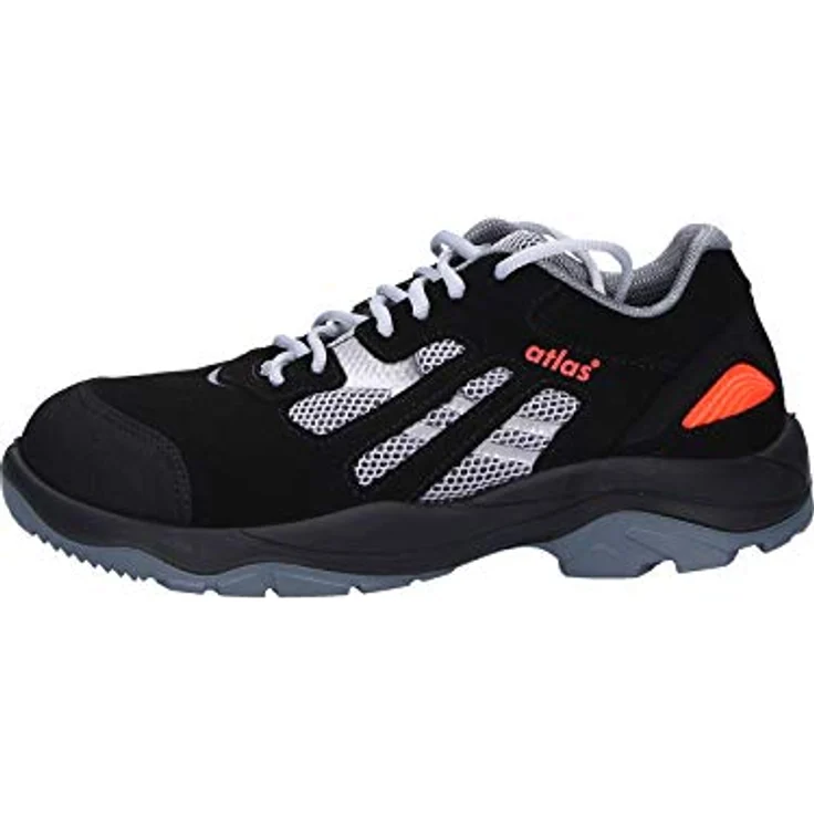Atlas Schuhe Flash 2005 XP Arbeitsschuh, Aluminiumkappe, metallfreie Durchtritthemmung, schwarz/rot – Bild 2