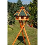 sechseckiges Vogelhaus mit Ständer, Bitumschindeln