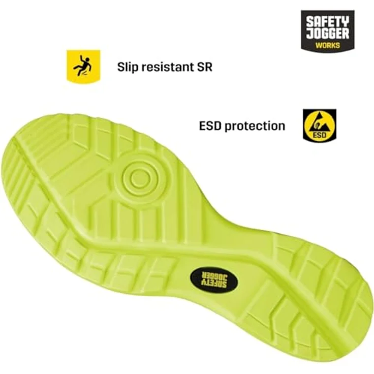 Safety Jogger MODULO S3S MID TLS, veganer Sicherheitsschuh mit ESD-Zertifizierung, rutschfest, durchtrittsicher, Nano Carbon Zehenschutz, TLS-Verschluss – Bild 5