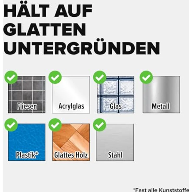 tesa Powerstrips Klebestreifen (für Fliesen und Metall 3 kg, Doppelseitige Streifen für feste, glatte Flächen, bis zu 3 kg Halteleistung pro Streifen) 6 Stück - Preisvergleich – Bild 5