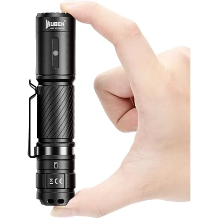 WUBEN C3 LED Taschenlampe, aufladbar, 1200 Lumen, IP68 wasserdicht, 6 Beleuchtungsmodi, kompakt und tragbar – Bild 1