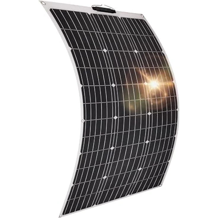 Technaxx Solarmodul TX-208, Polykristallin, 100 W, hohe Umwandlungsrate, schwarz – Bild 2