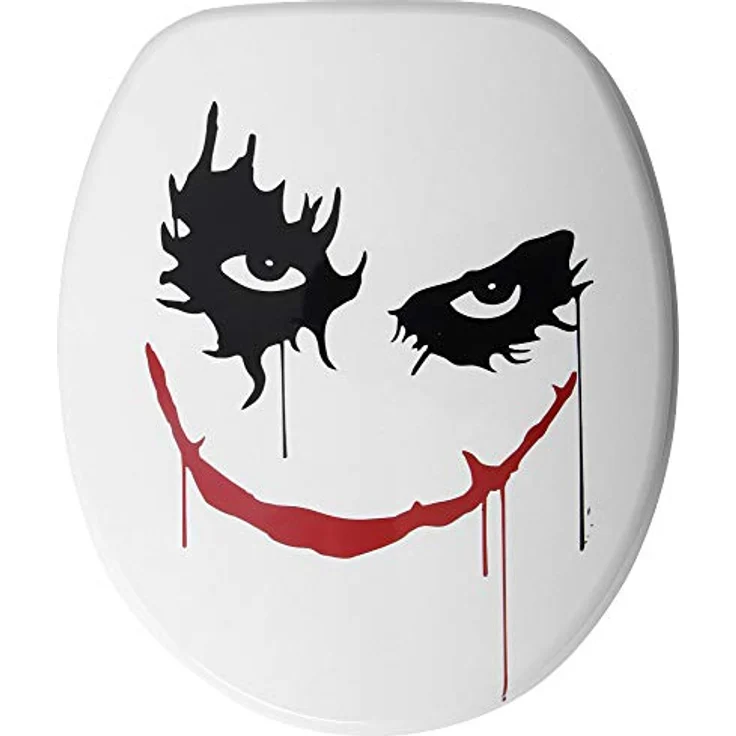 Sanilo WC Sitz Joker, Toilettendeckel aus Holz mit Absenkautomatik, antibakterieller Oberfläche, 47 x 37,7 cm – Bild 1