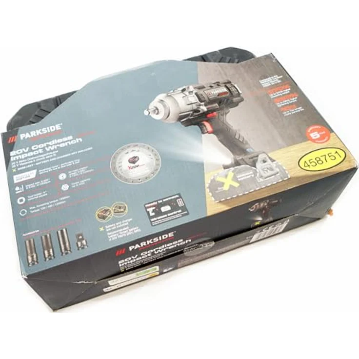 HEADNMORE® Bundle - PARKSIDE PERFORMANCE® 20V Akku Drehschlagschrauber 1/2" PASSP 20 mit 1356 Nm + Schlüsselanhänger, bürstenloser Motor, Smart-App-LED, 3 Drehmomentstufen – Bild 5