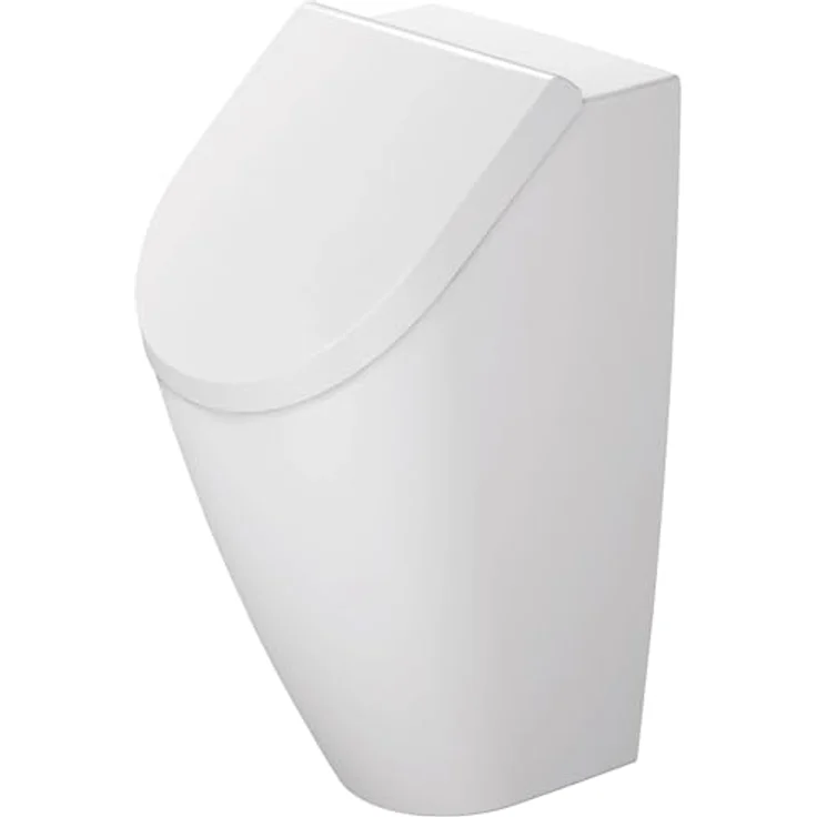 Duravit ME by Starck Urinal Deckel, Weiß mit Absenkautomatik und chromfarbigen Scharnieren, 307x334x35mm – Bild 2
