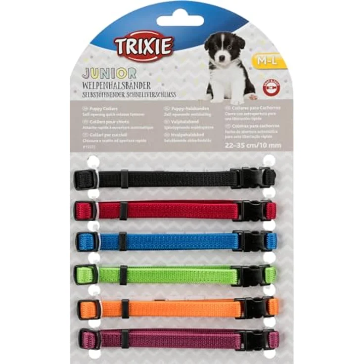 Trixie Welpenhalsbänder 6 Stück S-M (17-25 cm) – Bild 2