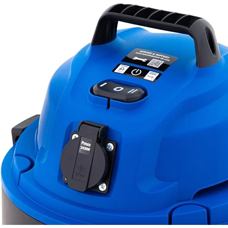 Hyundai Nass- / Trockensauger VCWD1220E, 1250 W, 20l, Sauger mit Blasfunktion, Ausgangssteckdose, Master-Slave-Funktion (Staubsauger, Waschsauger, Industriestaubsauger) – Bild 2