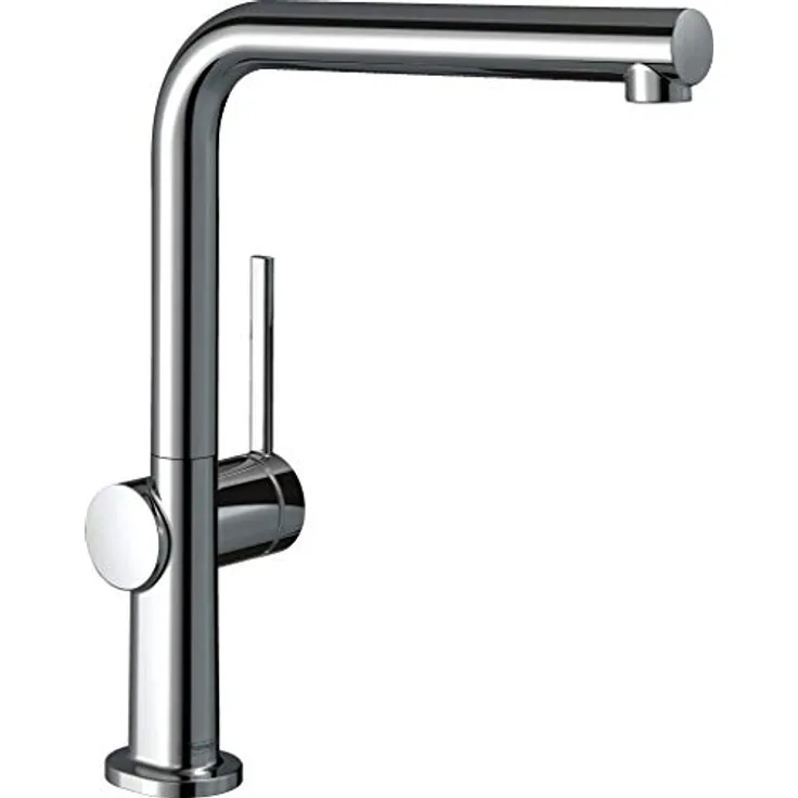 hansgrohe Talis M54 Armatur 270, Niederdruck für offene Warmwasserbereiter, Chrom, L-Auslauf mit schwenkbarem Bereich 60°-360°