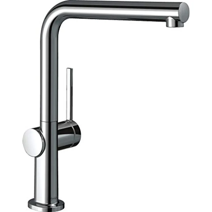 hansgrohe Talis M54 Armatur 270, Niederdruck für offene Warmwasserbereiter, Chrom, L-Auslauf mit schwenkbarem Bereich 60°-360° – Bild 1